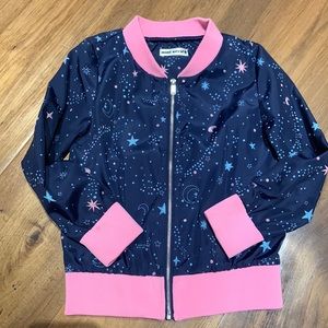 Moon and star kids bomber jacket